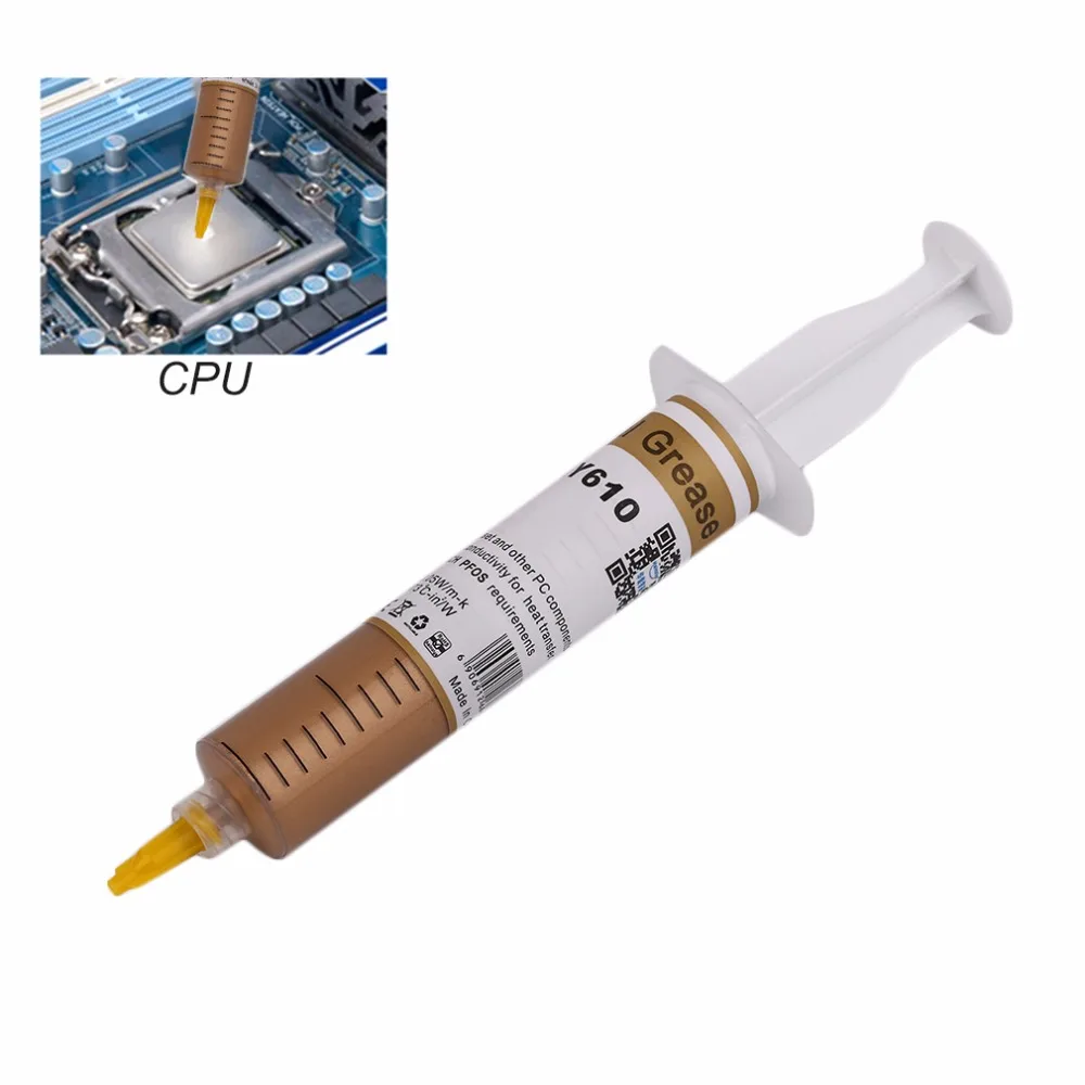 Thermal Compound Thermal Paste Large Needle HY510-TU20G For CPU Heatsink Heat Sink & for PC Components Conductive Plaster Sink Thermal Compound Thermal Paste Large Needle HY510-TU20G For CPU Heatsink Heat Sink & for PC Components Conductive Plaster Sink