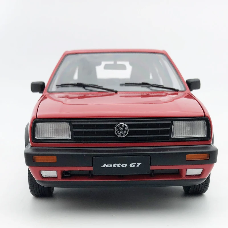 Diecaste 1:18 Модель автомобиля 1989 металл высокая симуляция Volkswagen red Jetta GT дверь может