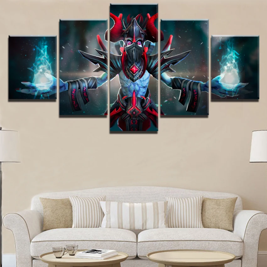  Modern Home Decorative Wall Art Modular Pictures Framework HD Prints Game Posters 5 Pieces Canvas D
