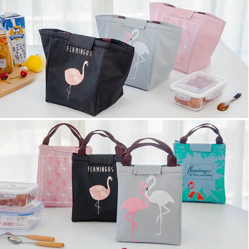 Новая Водонепроницаемая оксфордская изоляционная сумка с фламинго, сумка для хранения детского питания, сумка для ланча, бутылка для молока, подогреватель молока, сохраняющая тепло, термо-сумка для мам