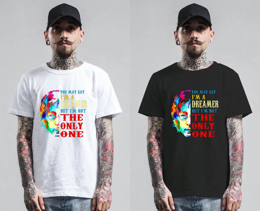 1 John Lennon только один замши Бесплатная доставка унисекс Повседневное Street Wear