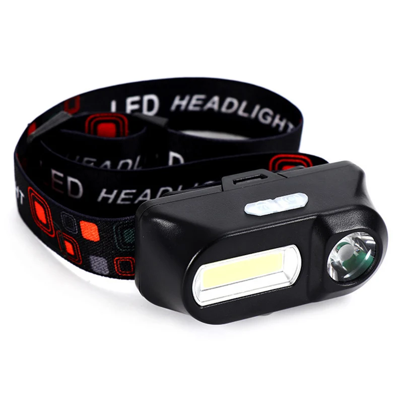

COB LED Headlight Flashlight USB Rechargeable Torch Camping Hiking Fishing Headlamp BHD2