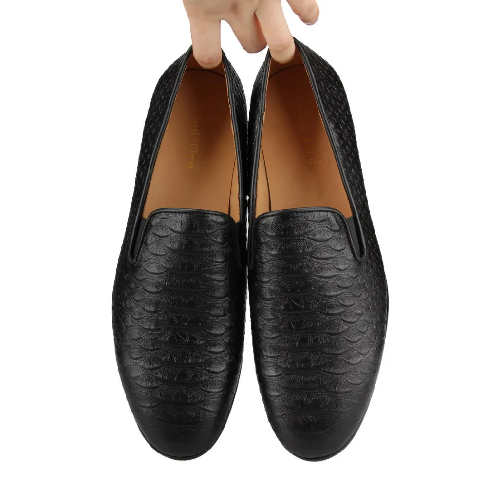 Black Python Loafers Mens (7)