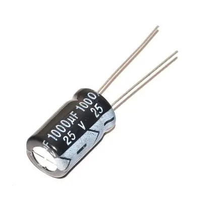 

High Quality 50 Pcs 1000uF 25V 25V 1000UF Electrolytic Capacitor 10 * 17 Mm IC C1 ...