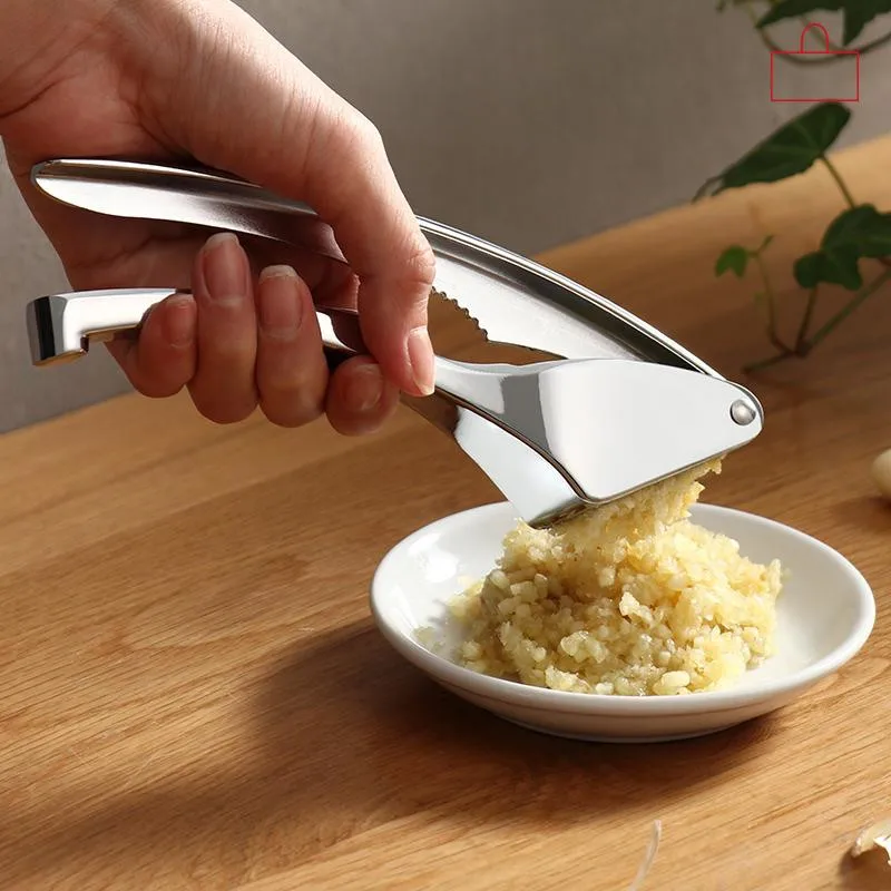 INMYLIFE Kitchen Squeeze Tool Alloy Ginger Crusher Garlic Presses