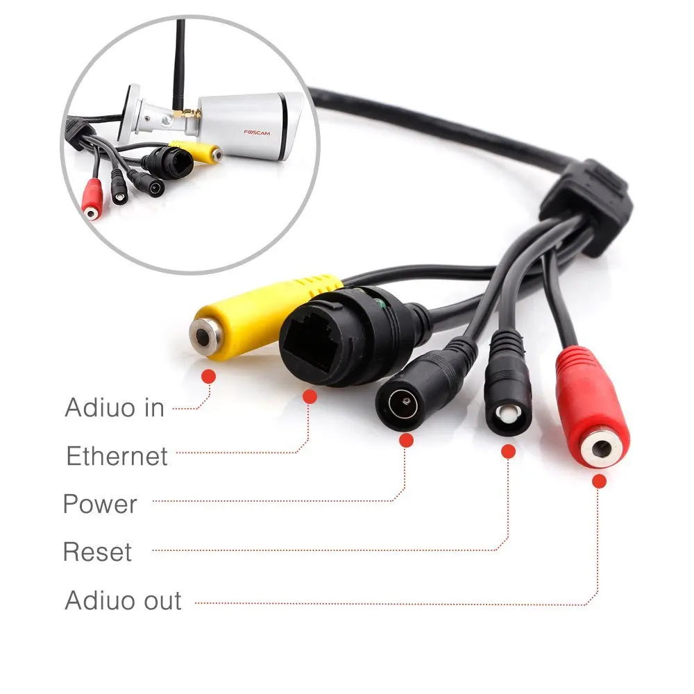 Foscam FI9900P HD 1080P Outdoor WiFi Security Camera Waterproof IP66 Bullet 2.0MP Wireless Surveillance IP Camera