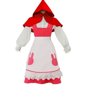 

Inspired by Karneval Connor Little Red Riding Hood Cosplay Costumes Cosplay Suits Solid Long Sleeves Cravat Shirt Skirt Ap