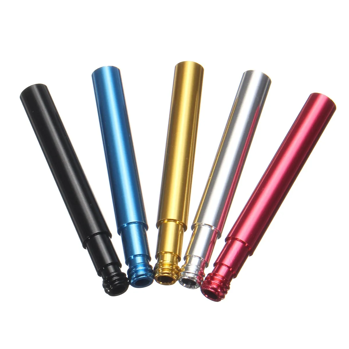 5pcs 60mm aluminium 5 Color Tubular Presta Valve Extension Extender for