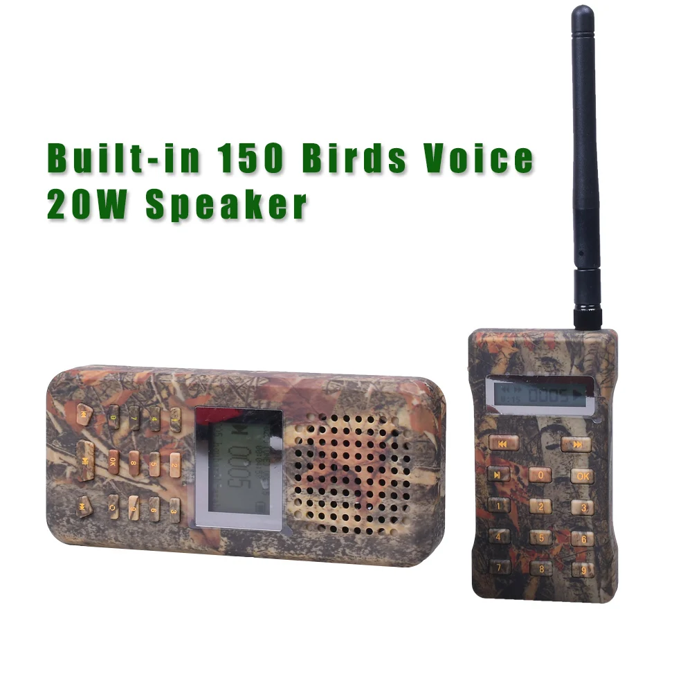 Tactical Hunting Decoy Bird Caller Predator Remote Control Sound MP3 Player Trap 