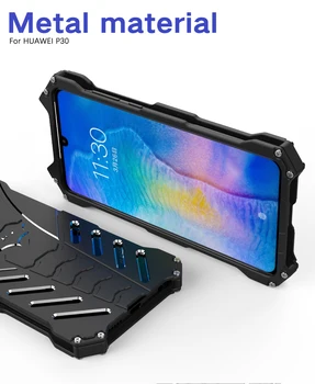 

For Huawei P30 Case Luxury Cover Bumper Thin Hard 360 Protective Shell Metal Bumper for Huawei P30 Lite Aluminium Frame Armor