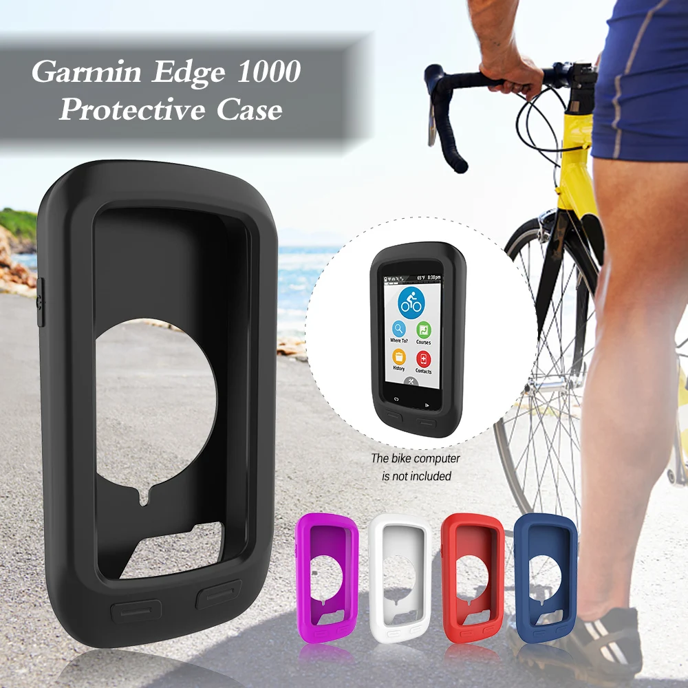 

Silicone Protective Case For Garmin Edge 1000 Replacement Soft Silicone Bike Computer Accessory