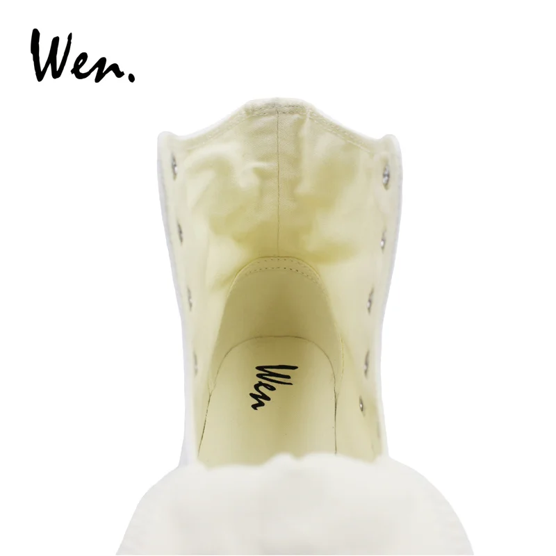 Вэнь белый для женщин холст спортивная обувь с высоким берцем Дизайн Ручная роспись Зебра Мужчин's повседневное Вулканизированная