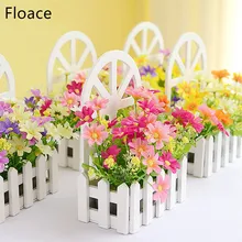 Floace настенный забор комплект пасторальные Искусственные цветы Шелковые цветы Декор для гостиной спальни