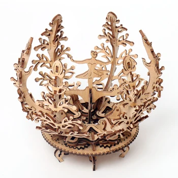 

Creative DIY 3D Women Flower Wooden Puzzle Game Assembly Toy Gift for Children Teens Adult Mechanical Transmission