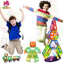 MylitDear Normal Size Magnetic Designer Set 58PCS 3D Magnetic Construction Building Toy Educational DIY Bricks Toys