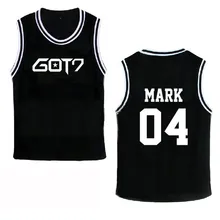 KPOP GOT7 летать в альбом рубашки K-POP Повседневное бейсбольный жилет одежда из хлопка футболка Топы без рукавов; футболка DX375