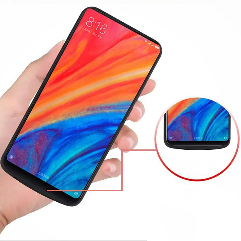 JINXINGCHENG модное зарядное устройство чехол для Xiaomi Mix 2 s 6000 мАч назад клип батарея зарядное устройство Mix2s интимные аксессуары
