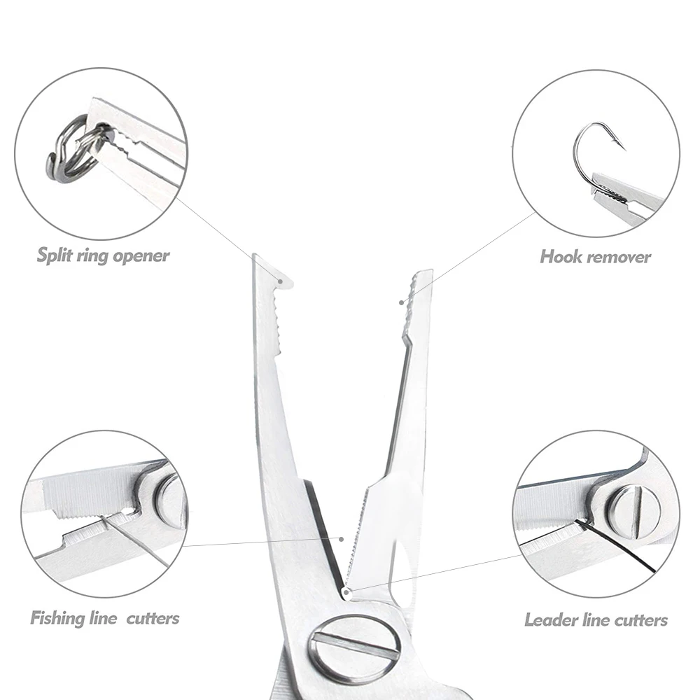 Многофункциональный инструмент для рыбалки из нержавеющей стали, аксессуары для ловли карпа, рыболовные снасти, приманка, крючок, ножницы для удаления лески