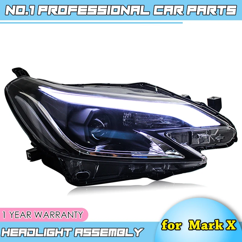 Car Styling Head Lamp-for Toyota Reiz Mark X LED Headlight 2013 New Reiz DRL Daytime Running Light Bi-Xenon HID
