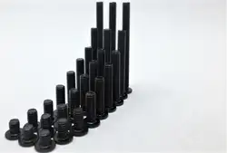 Funssor 50 шт. 3D DIY принтер M5 низкий профиль винты M5 * 30/35/40/45/ 50/55/60/65 мм черный Цвет