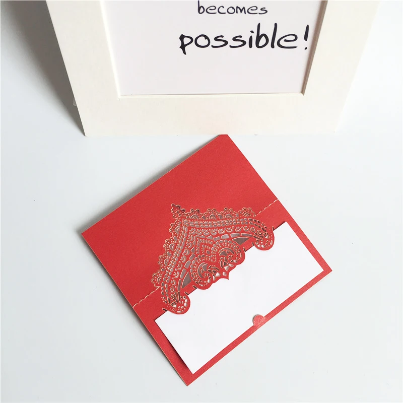 10pcsLot Wedding Decoration Name Place Cards table card place Christmas Birthday Party Invite Cards Table Decoration Favor 5zSH935 (50)