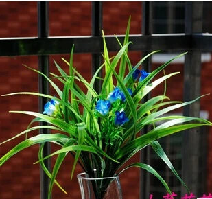 2014 new hot selling Simulation of flowers plastic flower clover grass orchid display decorative | Дом и сад