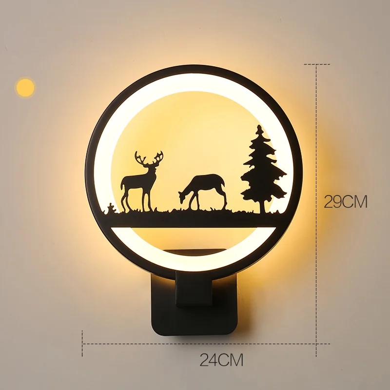 LED Wall Lamps wall mounted Modern Simple European Style Bedroom Bedside Reading Lamp Living Room Foyer Lighting AC90-260V - Цвет абажура: E warm white