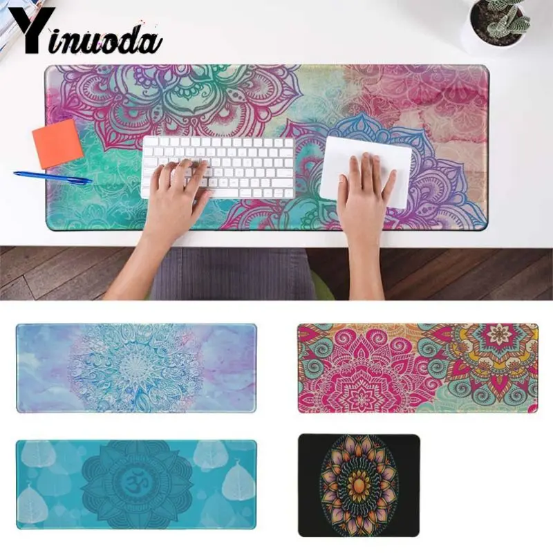 Высококачественный коврик для мыши Yinuoda с мандалой игровой размер 180*220 200*250 250*290