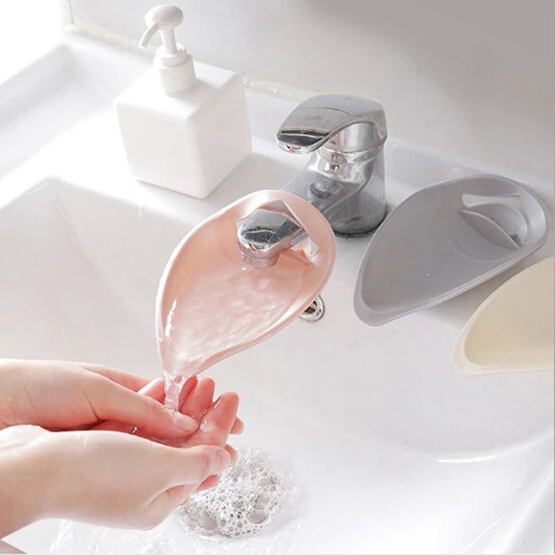 1 pc Plastic Faucet Happy Fun Extender Baby Tubs Kids Hand Washing Bathroom Sink Gift Fashion and Convenient