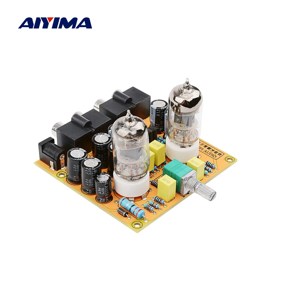 

AIYIMA 6J1 Tube Preamp Amplifier Board HiFi Class A AMP 6J2 Vacuum Bile Preamplifier Treble Bass Tone Control Home Sound Theatre