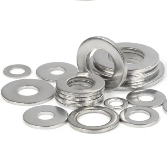 Details about   10/50pcs 304 Stainless Steel Ultra-thin Metal Gasket Silver Big Wide Flat Washer 