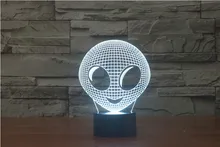 The new 7-color 3D USB creative Nightlight / LED lamp Cartoon Baby 108/ Free Shipping