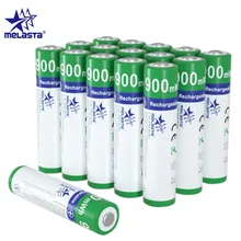 Melasta – piles ni-zn rechargeables AAA 900mWh 1.65V, pour appareil photo numérique, lecteurs CD, jouets électriques, lampe de poche, horloge