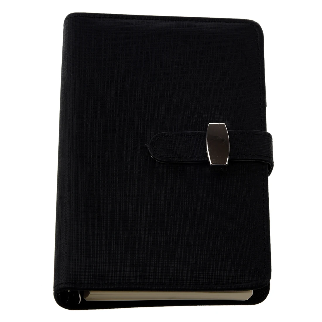 

5X FASHION Pocket Organiser Planner Leather Filofax Diary Notebook Black