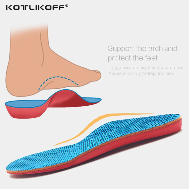KOTLIKOFF 3D تقويم العظام النعال أقدام مسطحة للأطفال و الأطفال نعل داخلي مدعوم بتقوس ل X-الساقين الطفل أحذية تقويم العظام القدم الرعاية