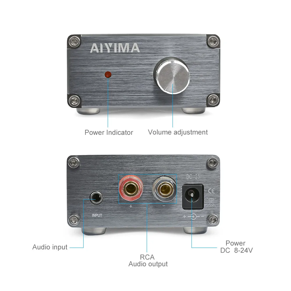 AIYIMA TPA3116 100 Вт сабвуфер усилитель TPA3116D2 подойдет как для повседневной носки, так цифровой Мощность усилители усилитель с NE5532 операционный усилитель