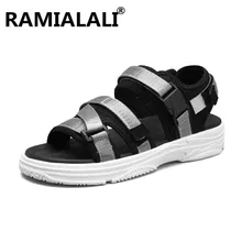 Для мужчин пляжные сандалии высокое качество летние мужские шлепанцы, обувь Повседневное Для мужчин s обувь; мягкая и удобная обувь с нескользящей подошвой; обувь для улицы;