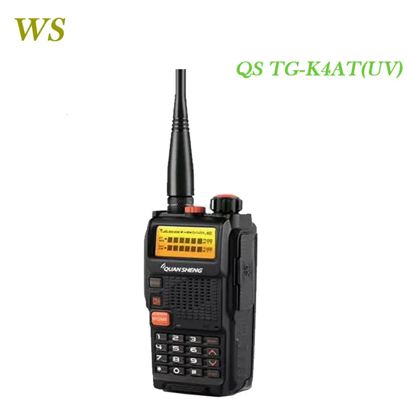 Двойной бренд ручной fm-радиоприемник QuanSheng TG-K4AT(UV) Портативный UHF/VHF рация