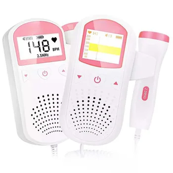 

Pocket Fetal Doppler Baby Heart Beat Rate Monitor FHR LCD Probe Pregnancy Fetus Ultrasound Fetal heart meter Baby Pregnancy Care
