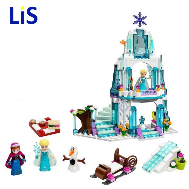 Princess Belles Enchanted  Elsa Anna Castle Building Blocks for Girl Friends Kids Model Marvel Compatible with Legoe Toys Gift