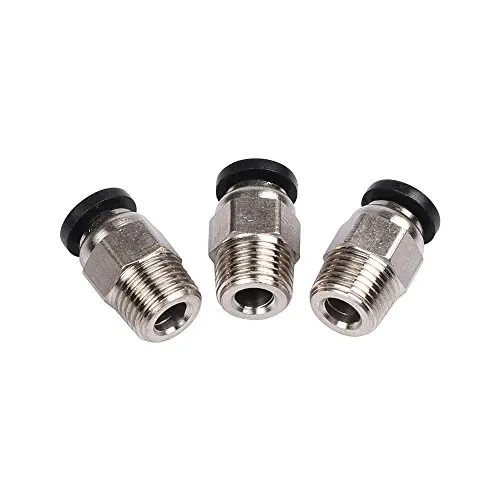 

5Pcs/lot 3D Printer 3D V6 J-head Pneumatic Connectors PC4-01 1.75mm PTFE Tube quick coupler, j-head Fittings Reprap Hotend Fit