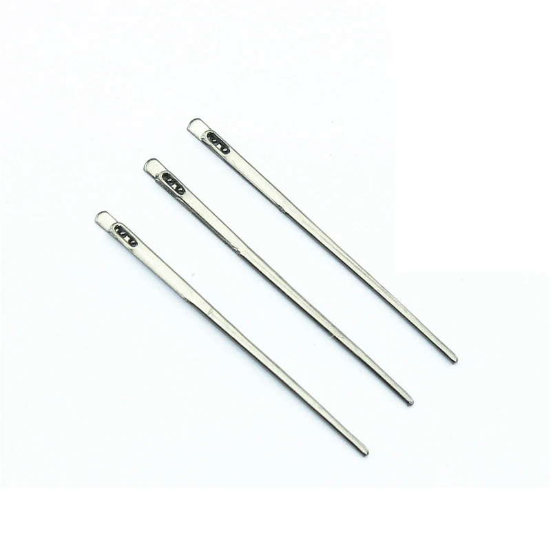 

2PCS Sewing Leather Needle Manual Lacing Threading Two Prong Steel Needle Leather Craft Tool Handmade Diy Skin Needles