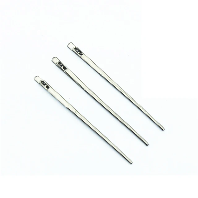 2PCS Sewing Leather Needle Manual Lacing Threading Two Prong Steel