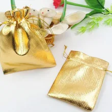 7*9 см 200 шт. ручной работы Золотой шнурок Сумки для свадьбы/Вечеринки/подарок/браслеты/ожерелье чехлы Ювелирная упаковка Дисплей Сумки