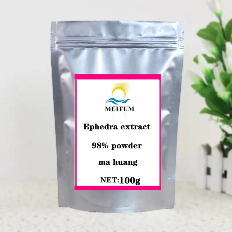 

100-1000g Natural High Quality Ephedra extract powder, Reduce Hypertension, Ephedra extract powder, Enhance immunity
