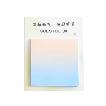 

Creative Style Gradient Color Self-Adhesive Memo Pad Sticky Notes Bookmark School Office Stationery Supply