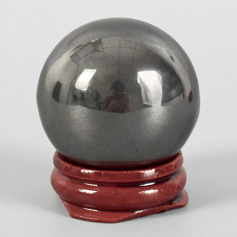 Kaufen Palm Kugel 40mm Natürliche hämatit Kugel Hand Massage Kristallkugeln Wohnkultur Natursteine und Mineral healing statue