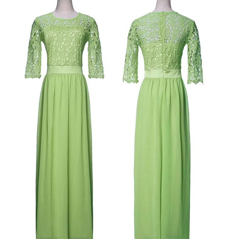 green dress