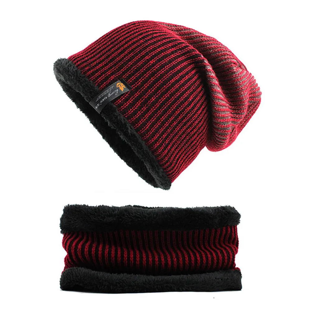 Зимние шапки для женщин Beanie для мужчин Skullies Bonnets зимняя пряжа ромб флис вязаные шерстяные шапки крышка уличная шапка для мужчин