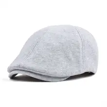 Voboom хлопок плоская кепка Кепки Для Мужчин серый берет Для женщин Плющ Гэтсби Кепки s Классический 6 Панель шляпа для мужчин и женщин 320
